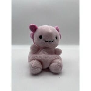 Aurora Palm Pals Axel Axolotl Plush - Pink Bean Bag Stuffed Animal - 5"